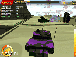 Флеш игра онлайн Крэш-Драйв 2: Танковые Сражения / Crash Drive 2: Tank Battles