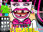 Флеш игра онлайн Сумасшедший дантист лечит зубы