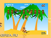 Флеш игра онлайн Сумасшедшие Обезьяны / Crazy Monkeys