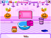 Флеш игра онлайн Торт на Хэллуин / Creepy Halloween Cake