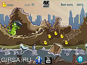 Флеш игра онлайн Паркур с крокодилом / Crocodile Parkour