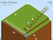 Флеш игра онлайн Куб Косилки / Cube Mower