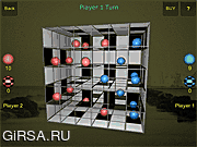 Флеш игра онлайн Кубо-шашки 3D бесплатно