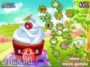 Флеш игра онлайн Дом украшения / Cupcake House Decorating