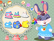 Флеш игра онлайн Симпатичные Пасхальный Кролик Одеваются / Cute Easter Bunny Dress Up