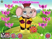 Флеш игра онлайн Модный слоненок / Cute Elephant Dressup