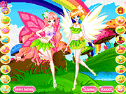Флеш игра онлайн Милые Феи Одевалки / Cute Fairies Dressup