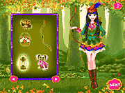 Флеш игра онлайн Милые Девушки Робин Гуда / Cute Girl Robin Hood