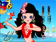 Флеш игра онлайн Милый Гавайи Девушка / Cute Hawaii Girl
