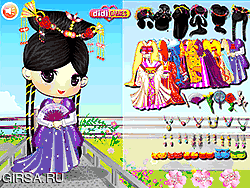 Флеш игра онлайн Симпатичная японская принцесса