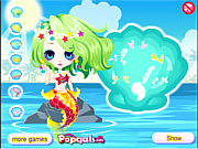 Флеш игра онлайн Милая русалочка / Cute little mermaid princess