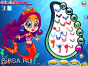Флеш игра онлайн Принцесса русалка / Cute Mermaid Princess 