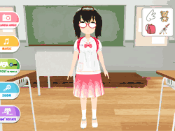Флеш игра онлайн Милая 3D одевалка / Cute Moe 3D Dressup