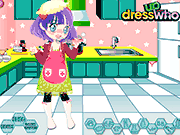 Флеш игра онлайн Милые Девушки Кекс Платье / Cute Muffin Girl Dressup