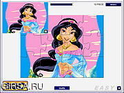 Флеш игра онлайн Симпатичные Принцесса Головоломки