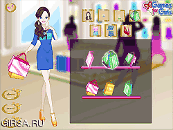 Флеш игра онлайн Симпатичная девочка идет за покупками
