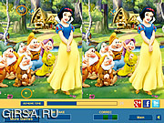 Флеш игра онлайн Симпатичные Белоснежка 2 / Cute Snow White 2 Difference 