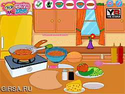 Флеш игра онлайн Кулинарная Академия Бургеров / Cutezee Cooking Academy Burger