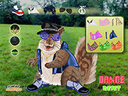 Флеш игра онлайн Танец Белочки / Dance Squirrel