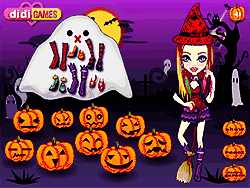 Флеш игра онлайн Темная ночь Хеллоуина