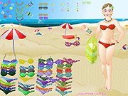 Флеш игра онлайн День на пляже одеваются / Day at the Beach Dressup