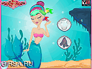 Флеш игра онлайн Макияж русалочки / Dazzling Mermaid Makeover