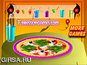 Флеш игра онлайн Декор вашу пиццу