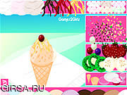Флеш игра онлайн Decorate Ice Cream