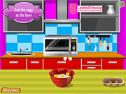 Флеш игра онлайн Вкусный Банан Сыр Торт Приготовления