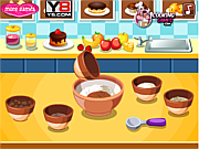 Флеш игра онлайн Вкусные бананово-шоколадные маффины