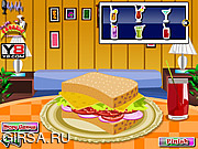 Флеш игра онлайн Вкуснейший сэндвич с индейкой