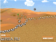 Флеш игра онлайн Путешествие по пустыне / Desert Trial Bike