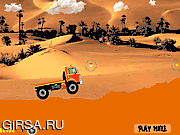 Флеш игра онлайн Пустыня Гонки Грузовиков / Desert Truck Race 
