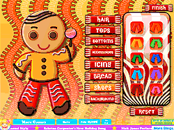 Флеш игра онлайн Создай своего собственного колобка / Design Your Own Gingerbread Man
