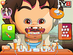 Флеш игра онлайн Диего лечит зубы