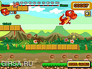 Флеш игра онлайн Супер прыжок динозавра / Dino Super Jump 