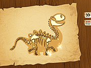 Флеш игра онлайн Кости Динозавра Копать / Dinosaur Bone Digging