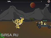 Флеш игра онлайн Побег от Динозавра / Dinosaur Escape
