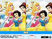 Флеш игра онлайн Найти отличия - Принцесса Диснея / Disney Princess - Find the Differences