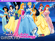 Флеш игра онлайн Принцессы из Диснея / Disney Princess and Hidden Alphabets 