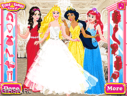 Флеш игра онлайн Принцессы Диснея Подружки Невесты / Disney Princess Bridesmaids