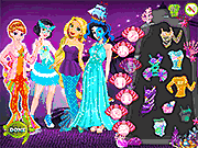 Флеш игра онлайн Парад Дисней Принцессы Русалочка / Disney Princess Mermaid Parade