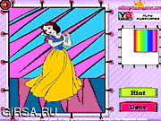 Флеш игра онлайн Белоснежка. Раскраска / Disney Princess Snow White Coloring 