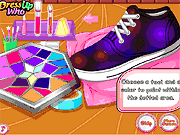 Флеш игра онлайн Поделки ботинки Галактики / DIY Galaxy Shoes