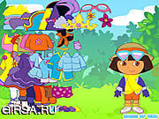Флеш игра онлайн Dora the Explorer Dress Up
