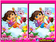 Флеш игра онлайн Дора / Dora - 6 Differences 