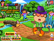 Флеш игра онлайн Даша стирает / Dora and Boots Dress Up 