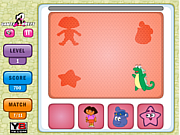 Флеш игра онлайн Тени Даши и друзей / Dora and Friends Shadow 