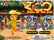 Флеш игра онлайн Дора в зоопарке / Dora At The Zoo 