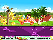 Флеш игра онлайн Даша и доставка сладостей / Dora Candy Transport